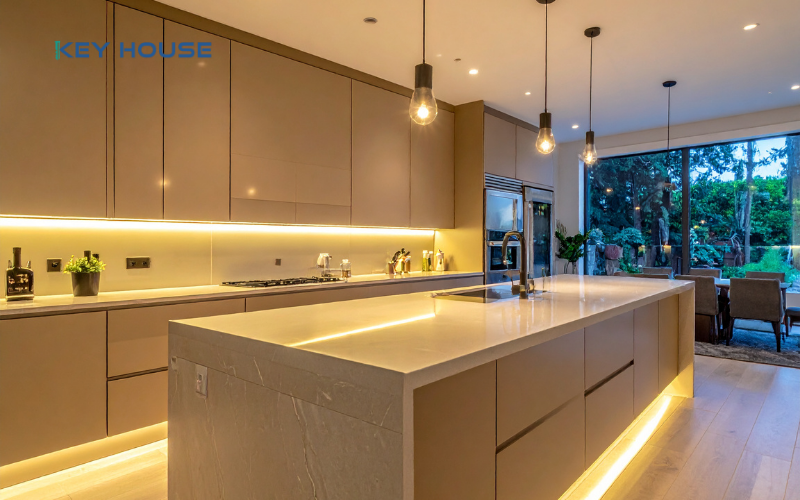Tủ bếp phong cách hiện đại
