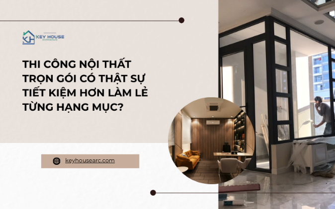 Thi công nội thất trọn gói có thật sự tiết kiệm hơn làm lẻ từng hạng mục?