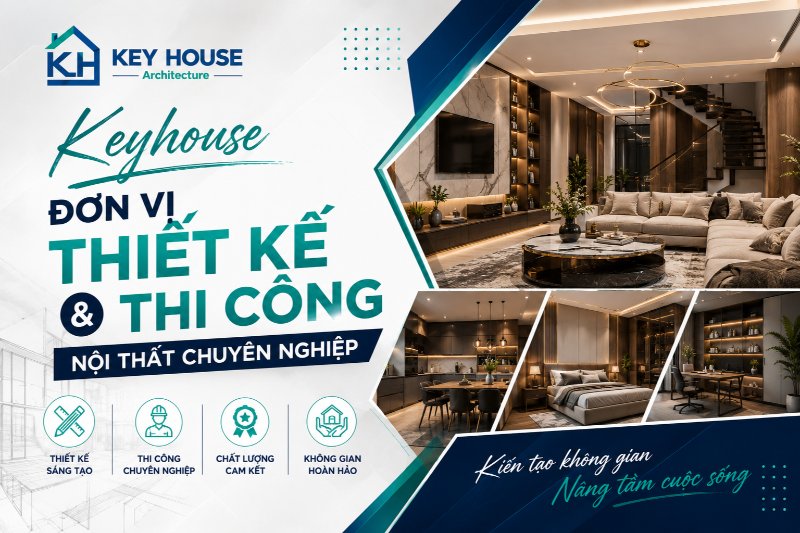 Keyhouse – Đơn vị thiết kế và thi công nội thất chuyên nghiệp