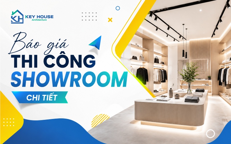 Báo giá thi công showroom chi tiết theo từng hạng mục