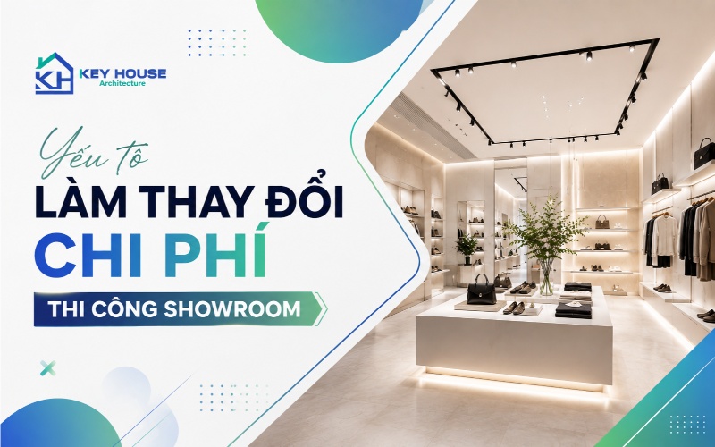 Yếu tố làm thay đổi chi phí thi công showroom