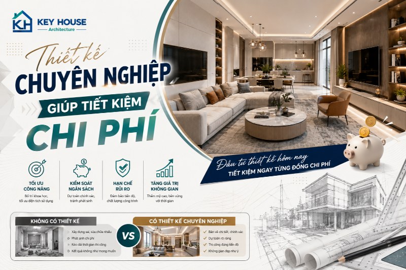 Thiết kế chuyên nghiệp giúp tiết kiệm chi phí