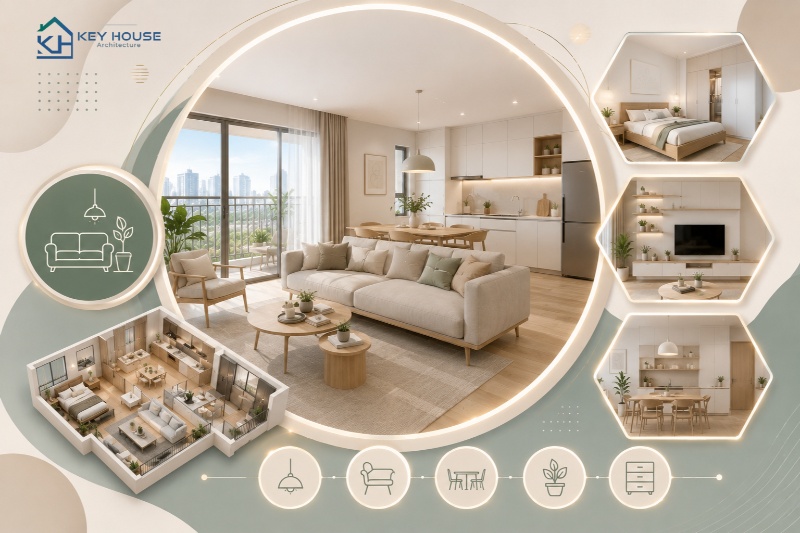 Giá thiết kế nội thất chung cư theo phong cách Scandinavian và tối giản