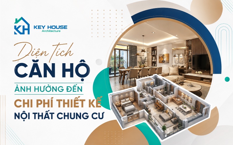 Diện tích căn hộ ảnh hưởng đến chi phí thiết kế nội thất chung cư
