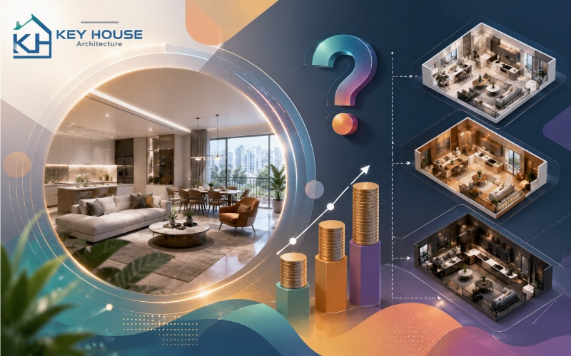 Vì sao có sự chênh lệch về giá thiết kế căn hộ?