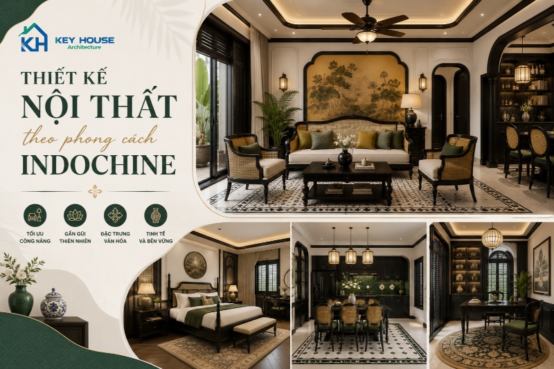 Thiết kế nội thất theo phong cách Indochine