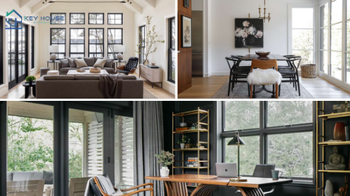 nội thất hiện đại kiểu thiên của keyhouse