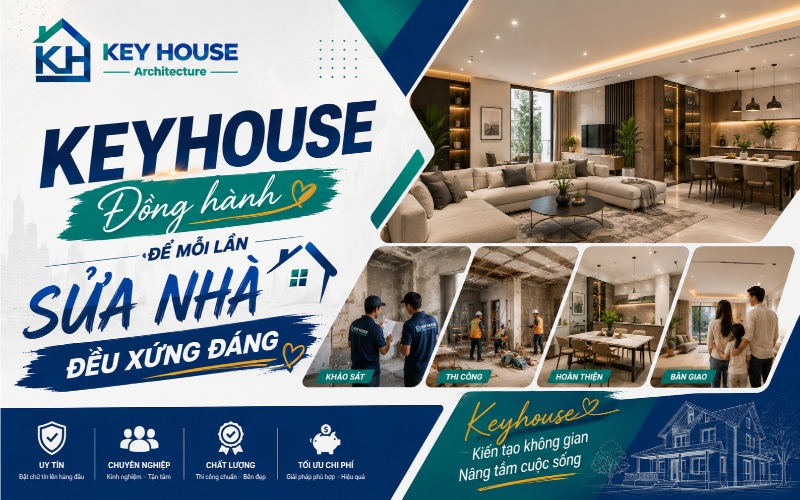 KEYHOUSE – Đồng hành để mỗi lần sửa nhà đều xứng đáng