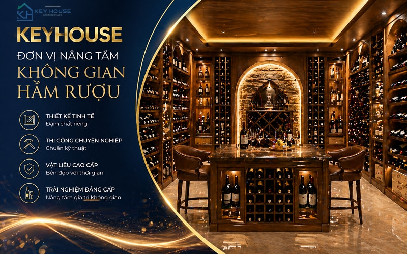 Keyhouse – Đơn vị nâng tầm không gian hầm rượu