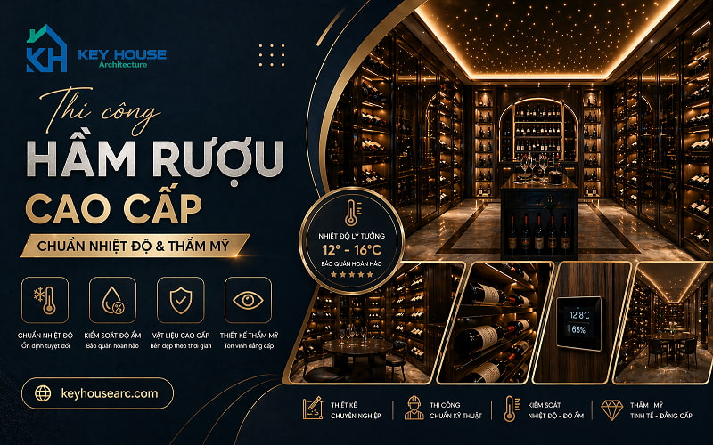 thi công hầm rượu
