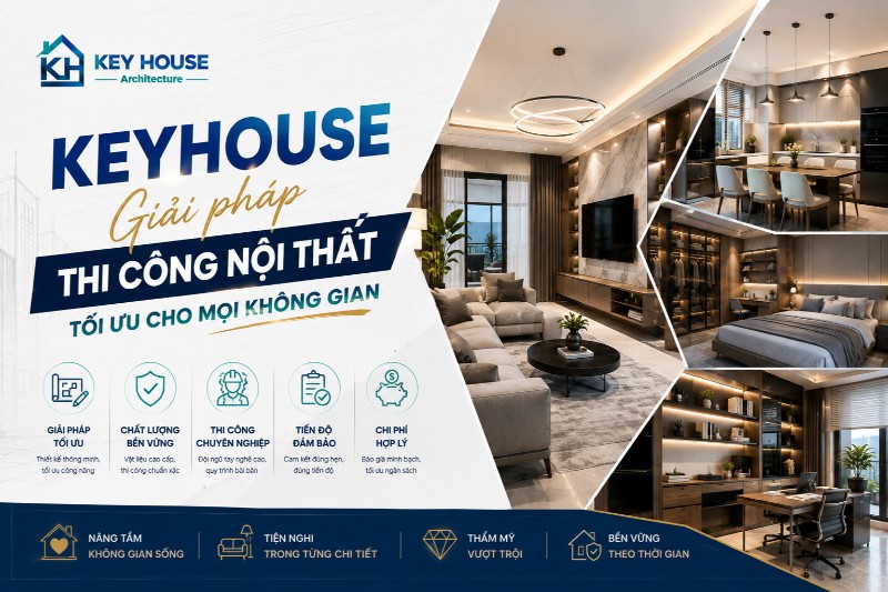 KEYHOUSE – Giải pháp thi công nội thất tối ưu cho mọi không gian