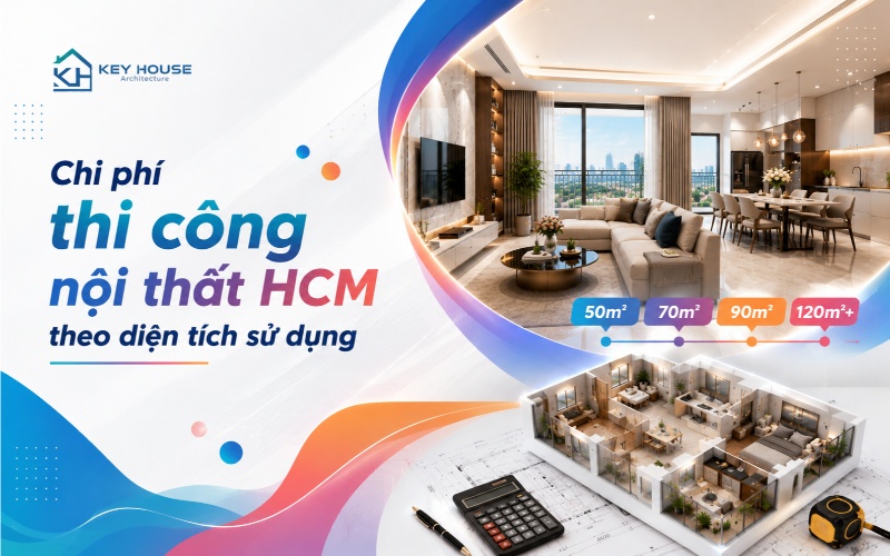 Chi phí thi công nội thất HCM theo diện tích sử dụng