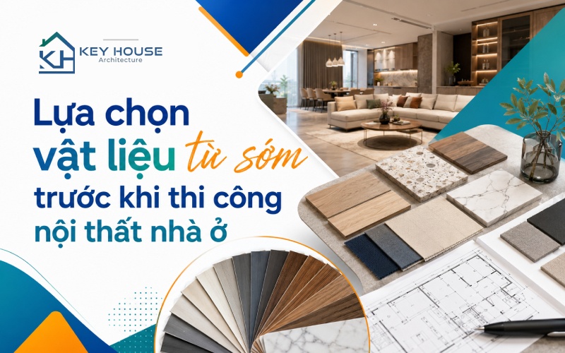 Lựa chọn vật liệu từ sớm trước khi thi công nội thất nhà ở