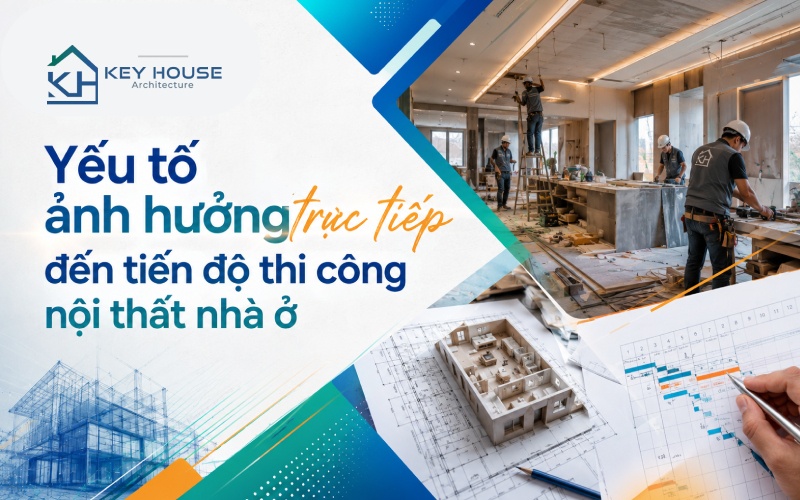 Yếu tố ảnh hưởng trực tiếp đến tiến độ thi công nội thất nhà ở