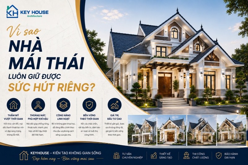 Vì sao nhà mái Thái luôn giữ được sức hút riêng?