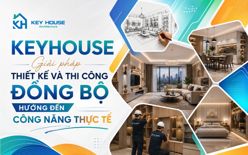 Keyhouse – Giải pháp thiết kế và thi công đồng bộ hướng đến công năng thực tế