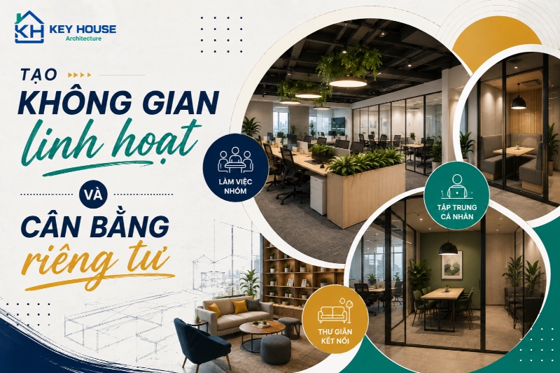 Tạo không gian linh hoạt và cân bằng riêng tư