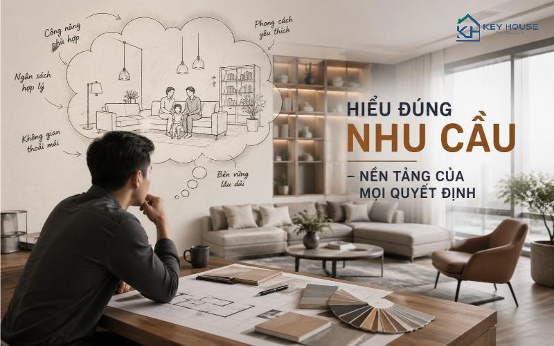 Hiểu đúng nhu cầu – nền tảng của mọi quyết định khi tư vấn nội thất