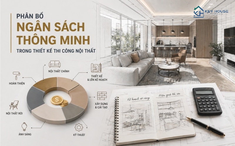 Phân bổ ngân sách thông minh trong thiết kế thi công nội thất