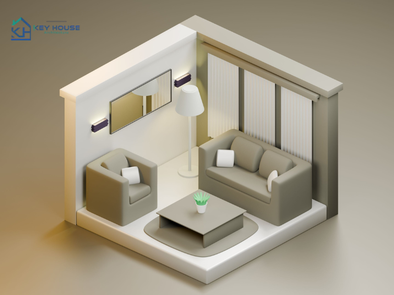 Thiết kế phối cảnh 3D nội thất hiện đại