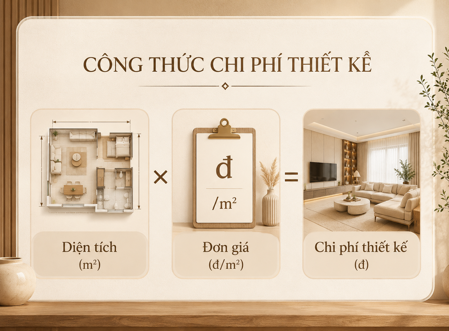 Công thức tính chi phí thiết kế