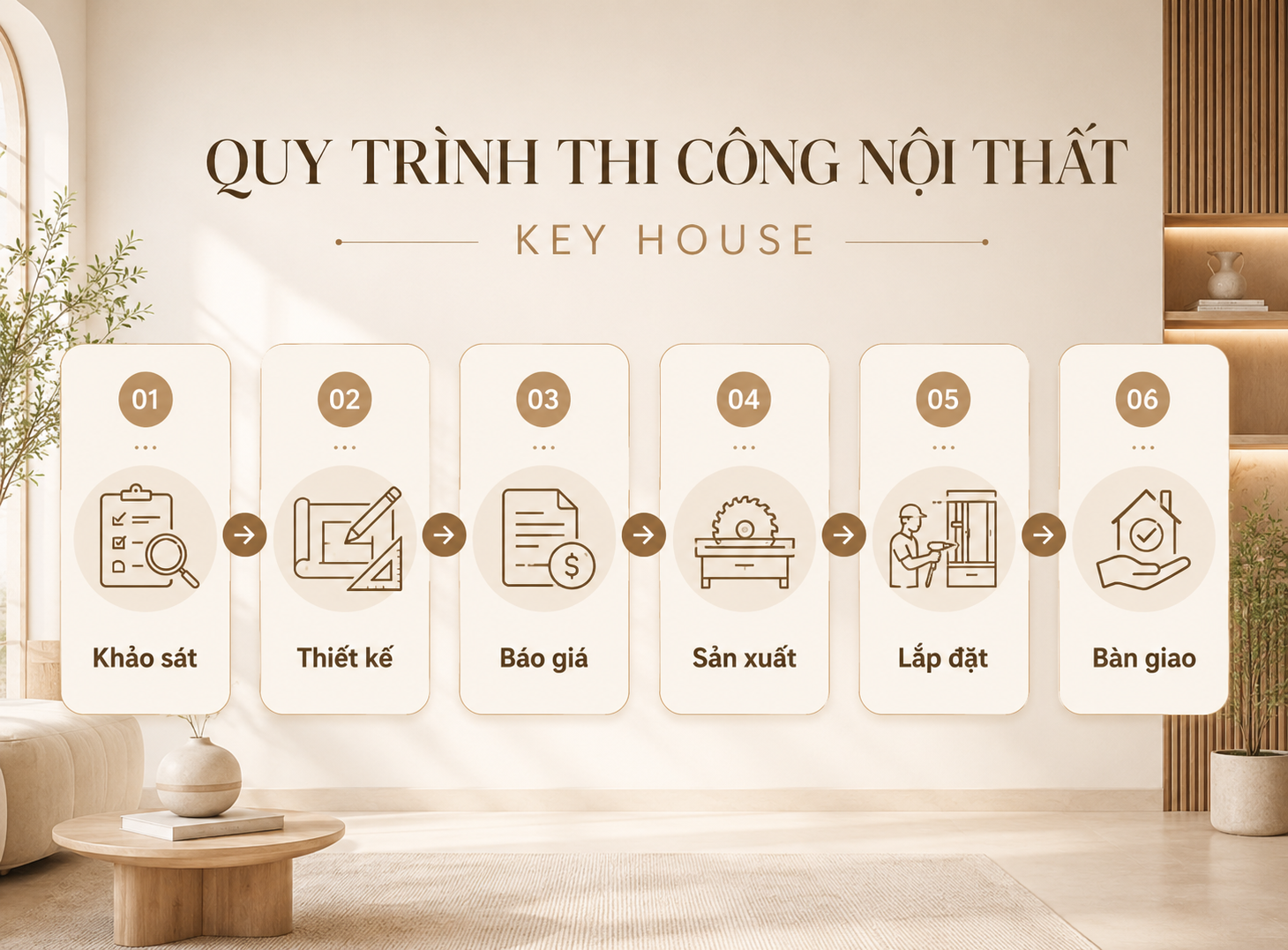 Quy trình thi công nội thất KeyHouse